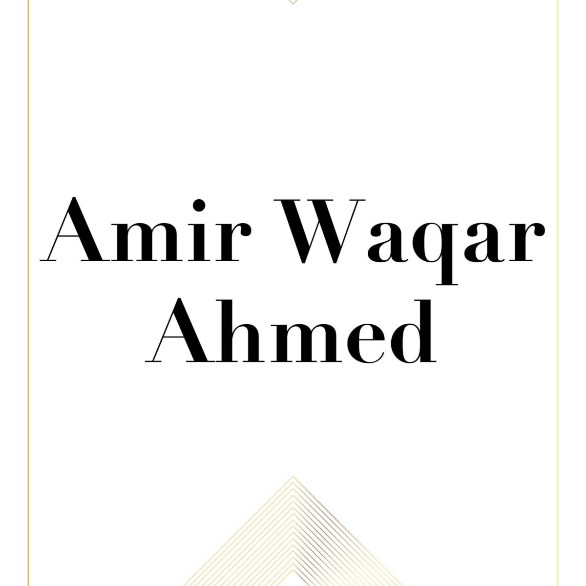 Amir Waqar Ahmed Gala 2024 logo gold