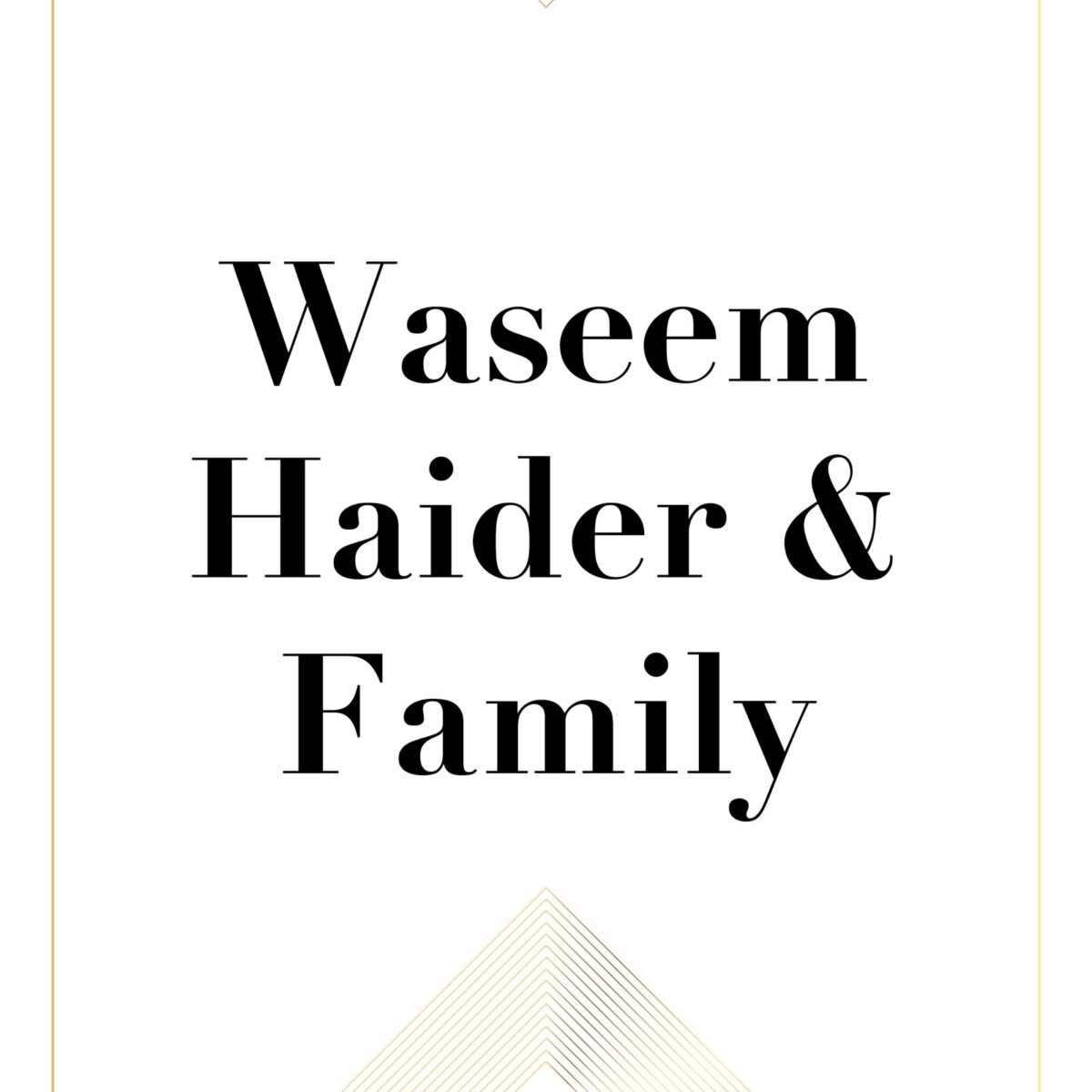 Waseem Haider Family Gala 2024 logo