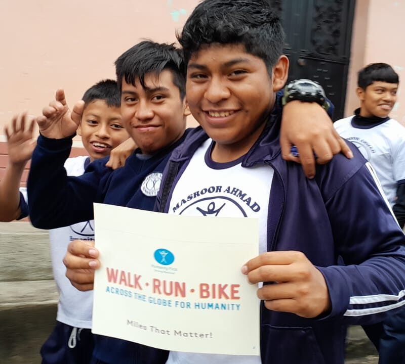 WRB Guatemala Masroor boys on walk 20240906