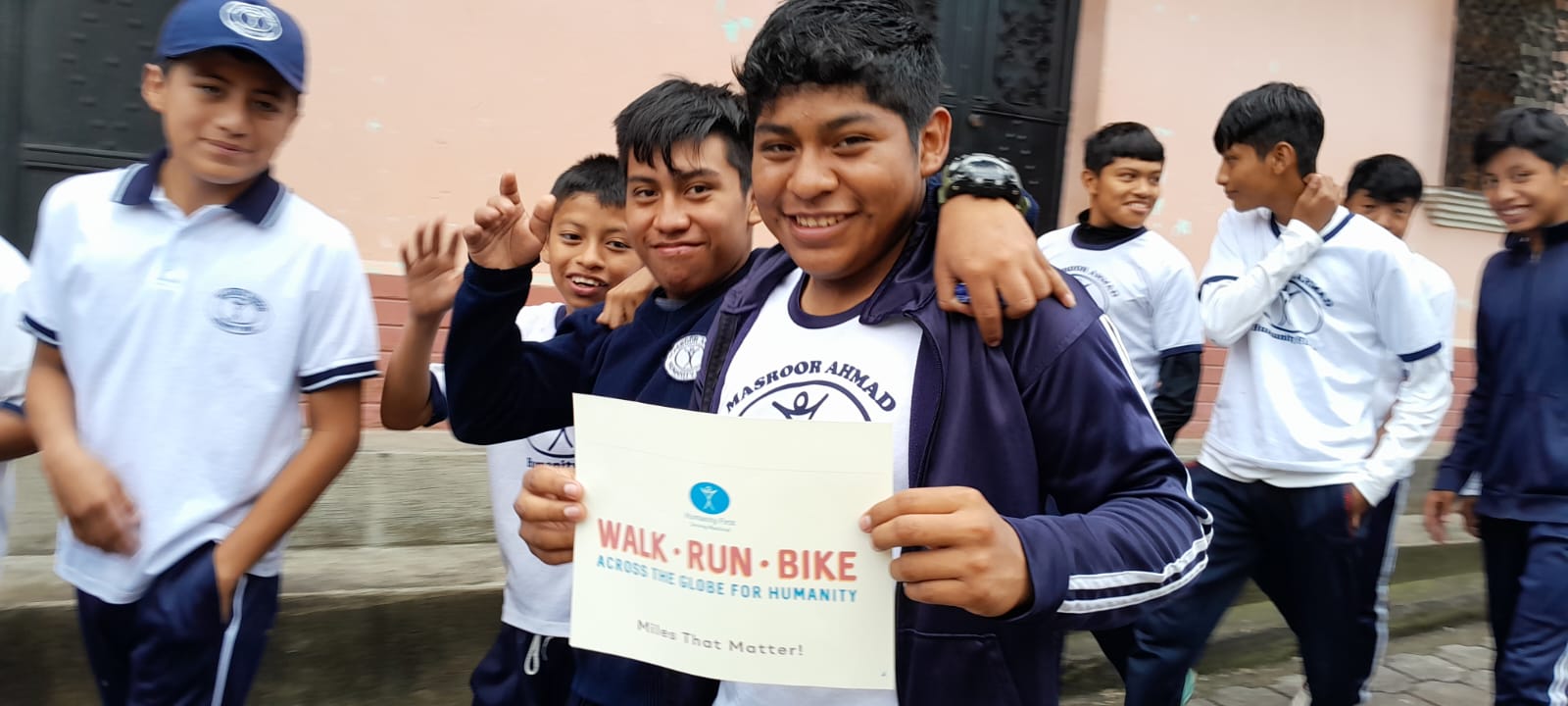 WRB Guatemala Masroor boys on walk 20240906