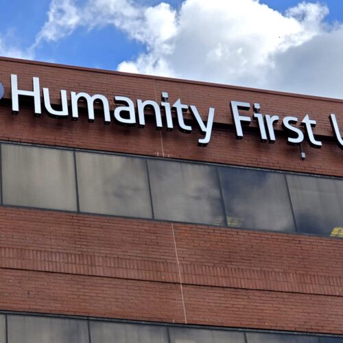 HFUSA office top exterior with new sign 20241003