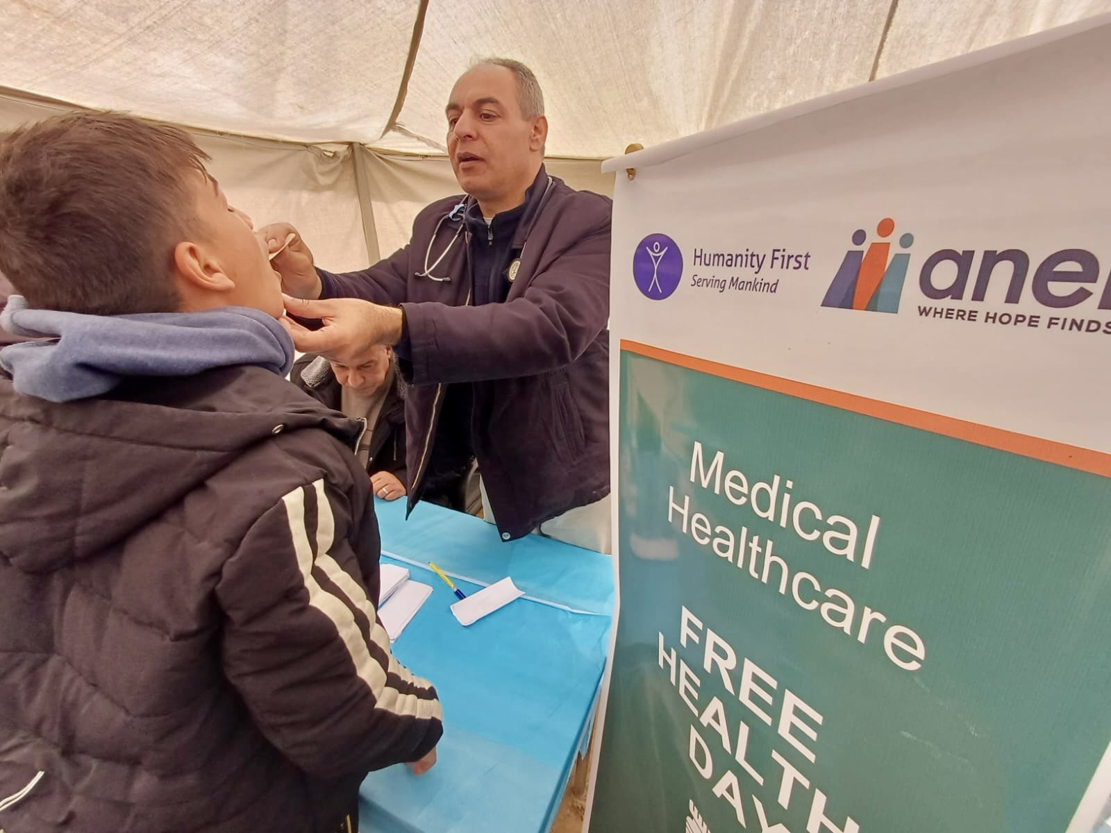 DR Gaza Anera rafah 20240128 dental check on kid