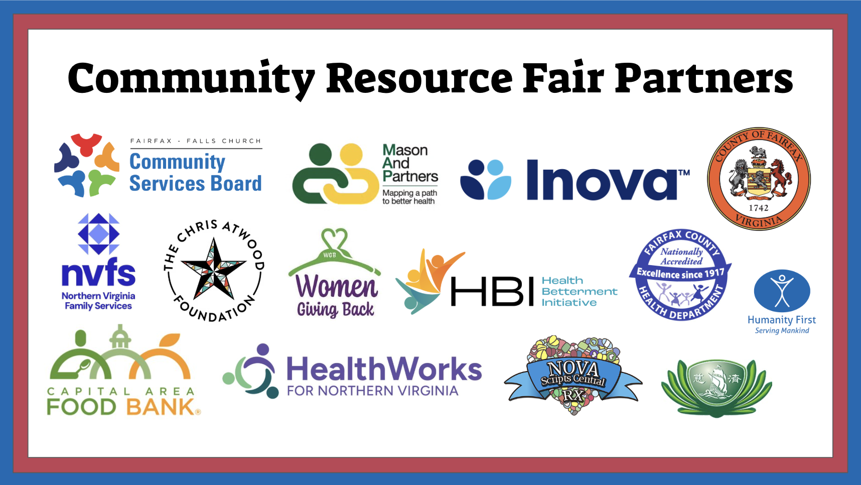 RAM Clinic April 2026 Resource Fair Org Logos